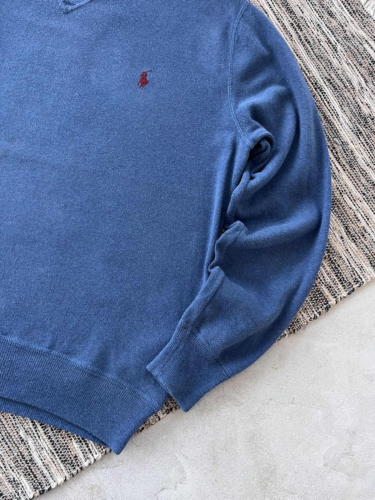 Polo Ralph Lauren Vintage Polo Ralph Lauren Blue Avantgarde Y2K Sweatshirt Size US M / EU 48-50 / 2 - 7 Thumbnail