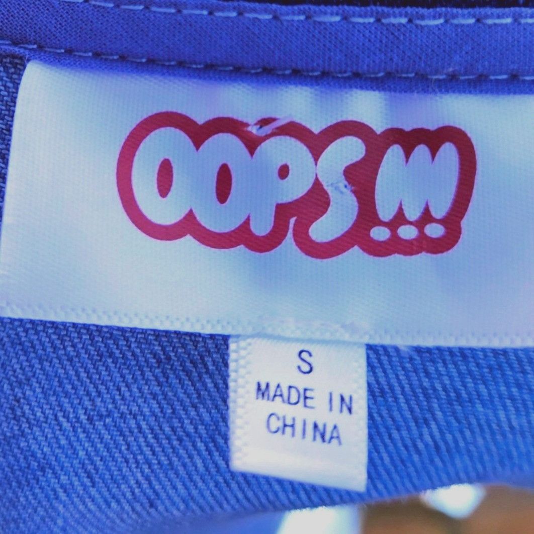 Other Oops Blue Cropped Denim Jacket Sculptural Gold Buttons Size Size S / US 4 / IT 40 - 4 Thumbnail