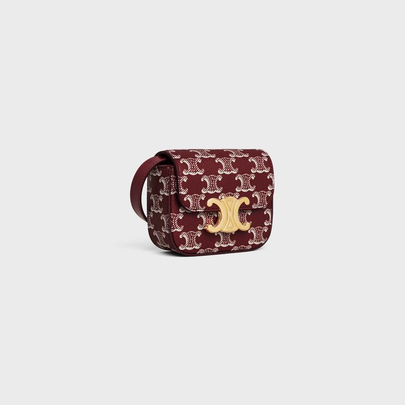 Celine o1w1db10326 10I512GBKSize:OS/Crossbody Bag in Burgundy/White Size ONE SIZE - 2 Thumbnail
