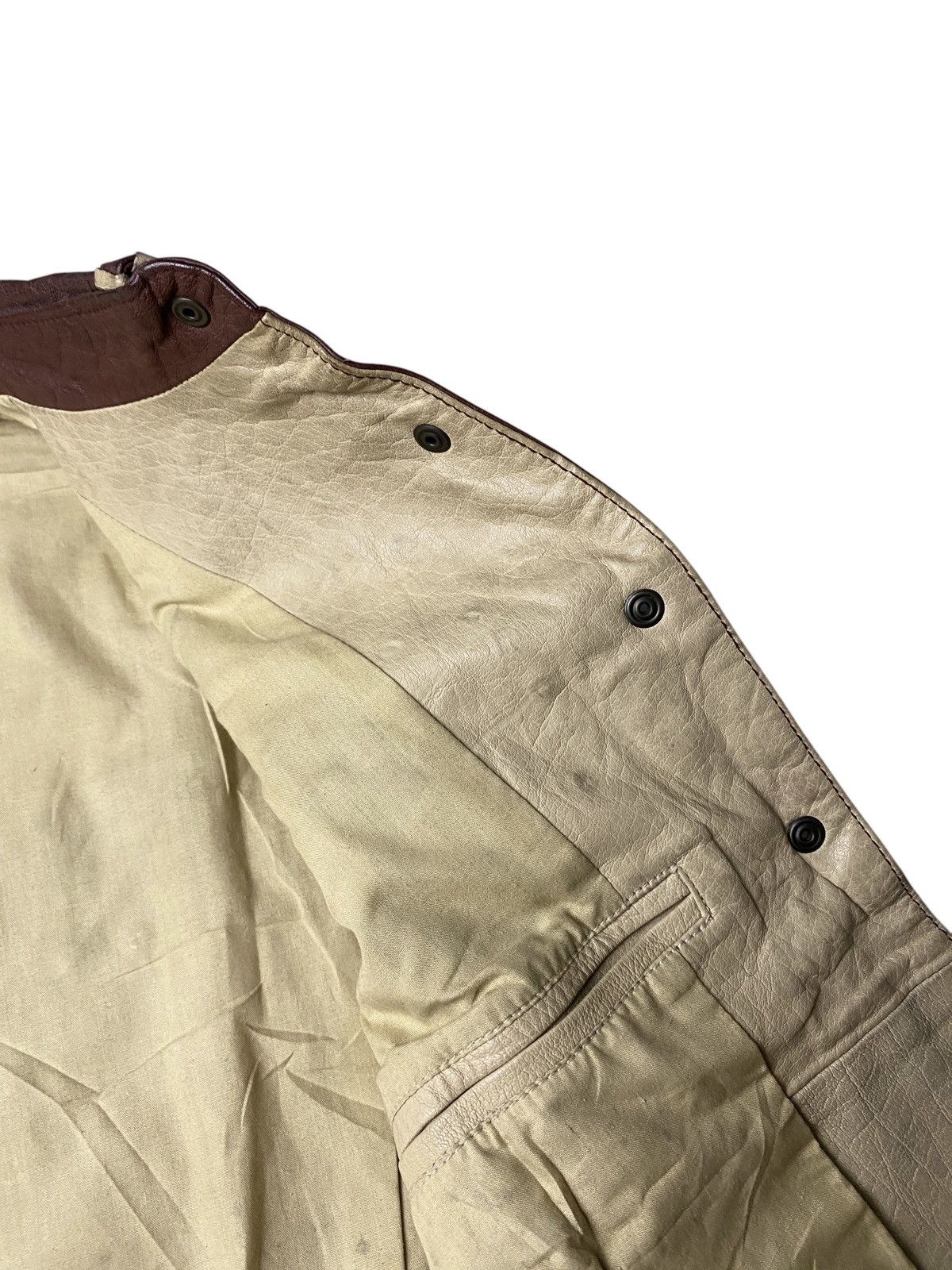 Le Grande Bleu (L.G.B.) 2000's Juddy Corn Ethnic Buffalo Leather Vest Size US S / EU 44-46 / 1 - 11 Thumbnail