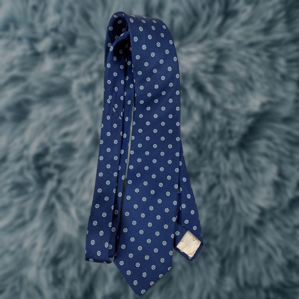 Vintage VINTAGE Cernie Tie Silk Navy Blue 57x3 Men Neck Tie Silk Navy Blue Mens Tie 57x3 Blue Silk Cernie Merc Vintage? Size ONE SIZE - 1 Thumbnail