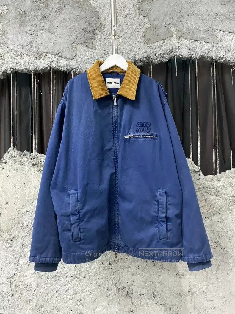 Miu Miu Miu Miu 46 French zipper jacket coat Size XXL / US 16-18 / IT 52-54 - 1 Thumbnail