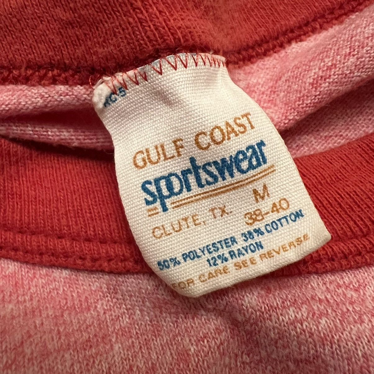 Vintage Vintage 80’s Gulf Coast Sportswear Tri-Blend Ringer T-Shirt Size US M / EU 48-50 / 2 - 5 Thumbnail