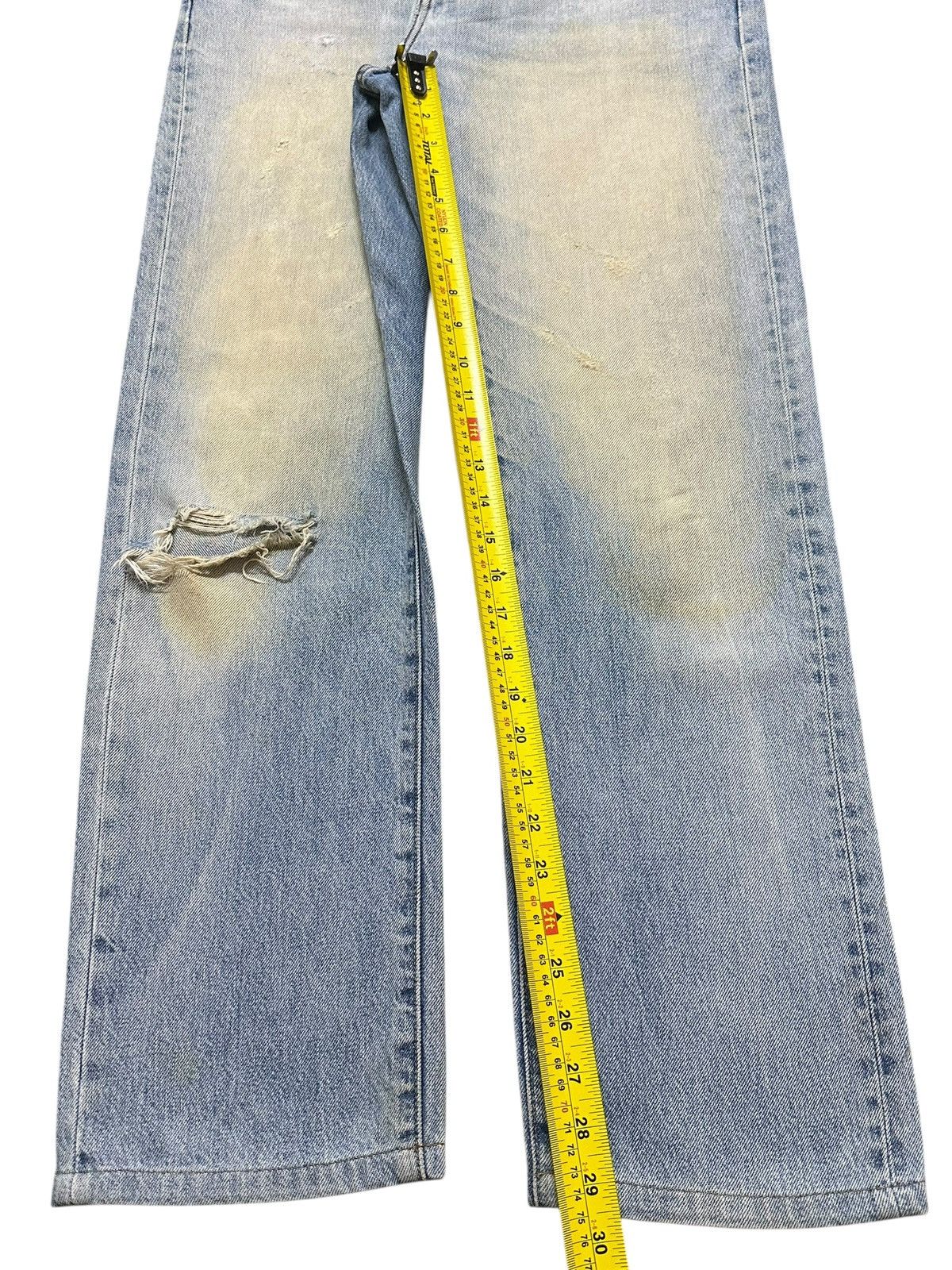 Uniqlo Vintage Japanese Uniqlo Mud Wash Faded Distress Style Loose Size US 32 / EU 48 - 13 Thumbnail