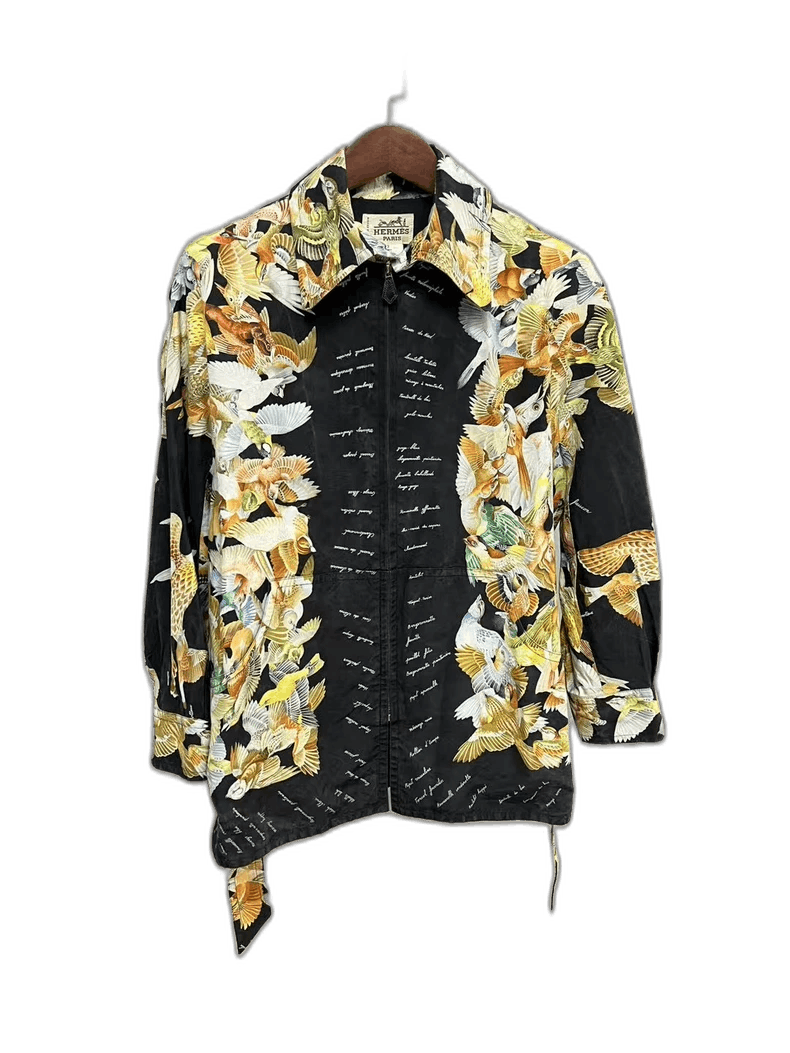 Hermes Hermes Mid-Length Floral Print Jacket Size US L / EU 52-54 / 3 - 1 Thumbnail
