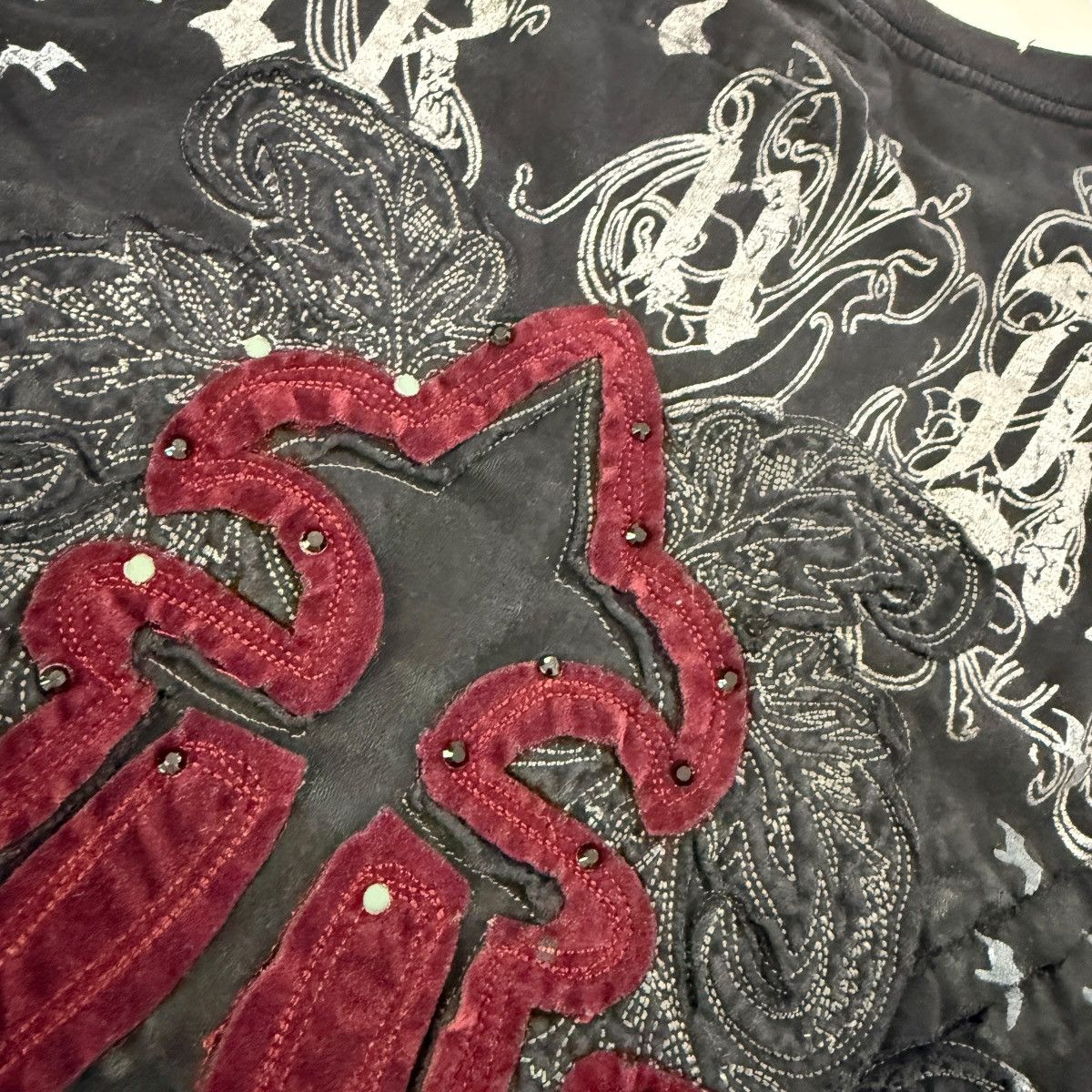 Vintage J Steger Y2K Distress Rock N Roll Revival Affliction Size US XXL / EU 58 / 5 - 7 Thumbnail