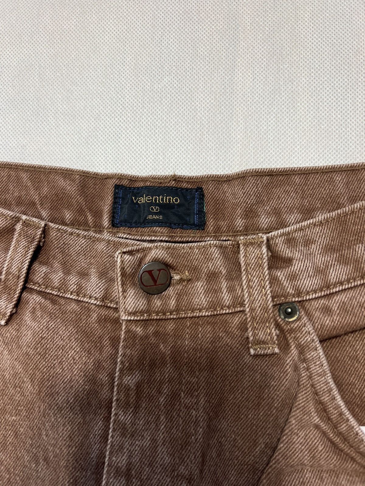 Valentino × Vintage Pants Valentino Jeans vintage 90’s brown travis Scott Size US 31 - 3 Thumbnail