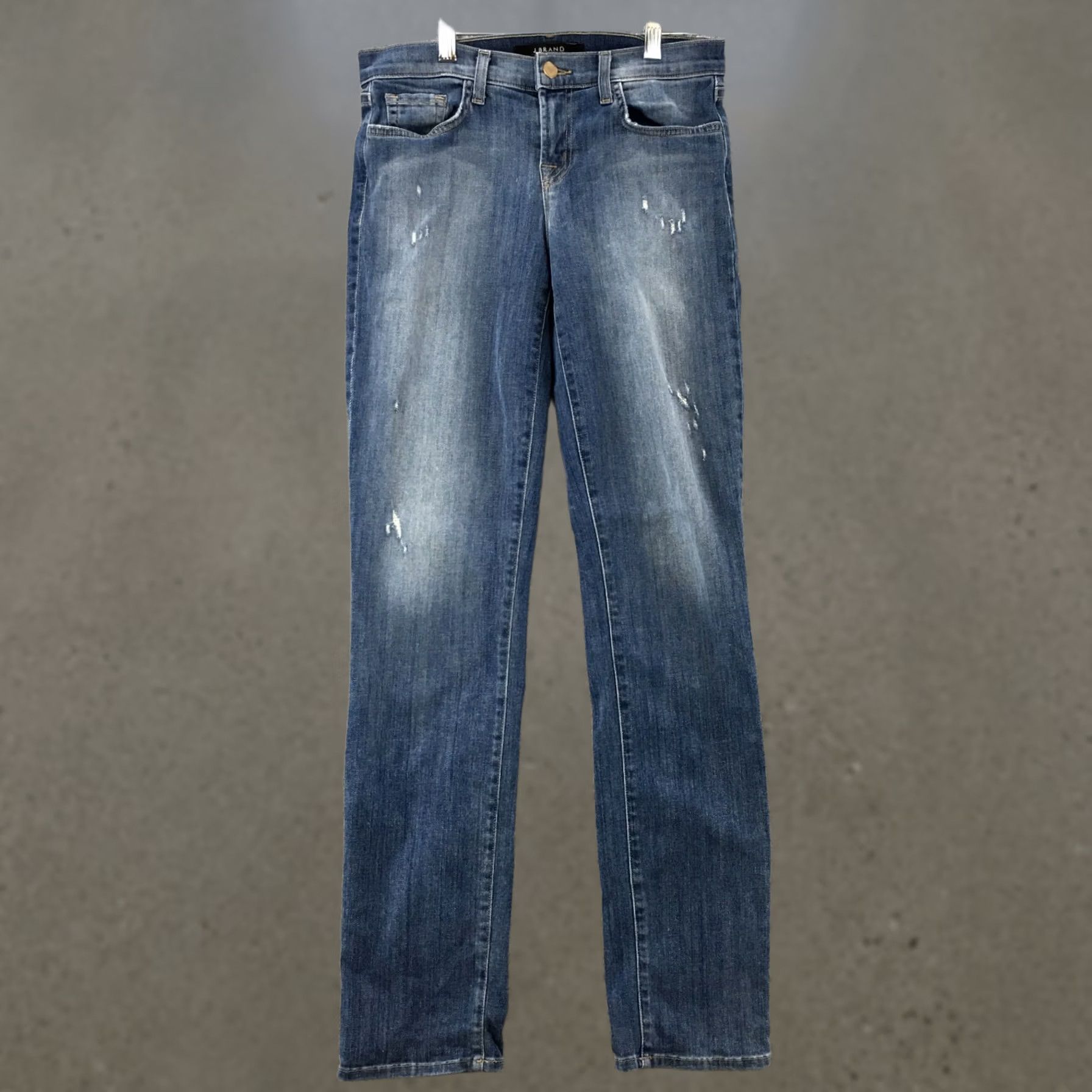 J Brand J Brand Jeans Womens 26 Blue Straight Indigo Wash Denim Mid Rise Zip Pockets Size 26" / US 2 / IT 38 - 1 Thumbnail