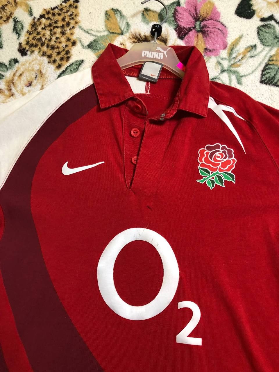Nike Vintage Nike England Rugby Union Jersey 2007 Swoosh Red Size US M / EU 48-50 / 2 - 7 Thumbnail