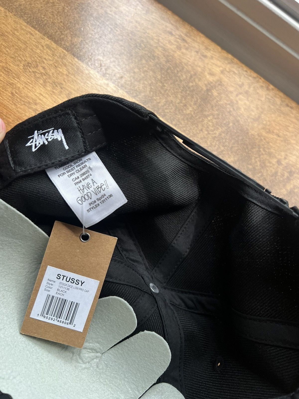Stussy × Vintage Stussy Black Dice Low Pro Cap Size ONE SIZE - 3 Thumbnail