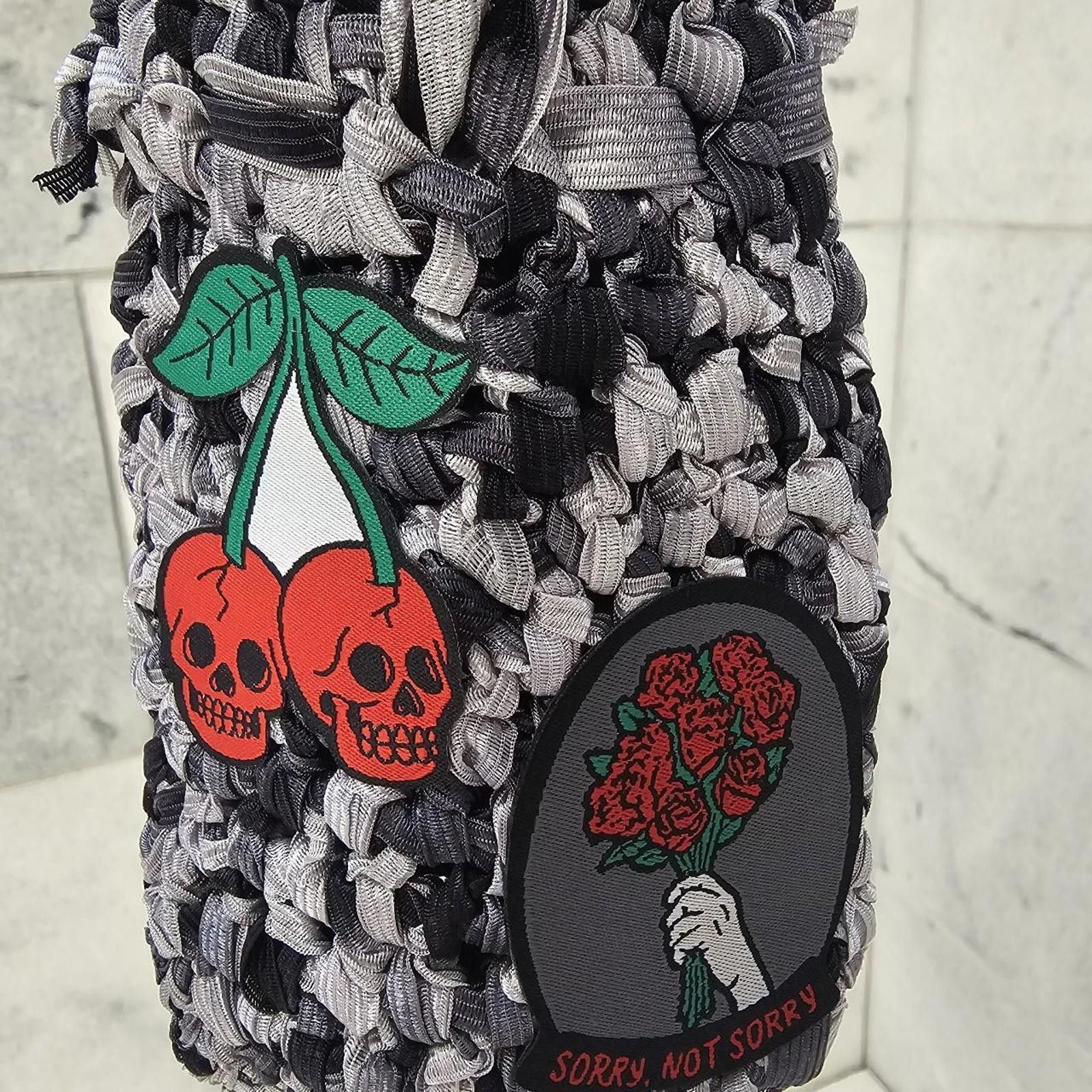 Other Women's Black and Silver Handmade Crochet Bag Size ONE SIZE - 1 Thumbnail