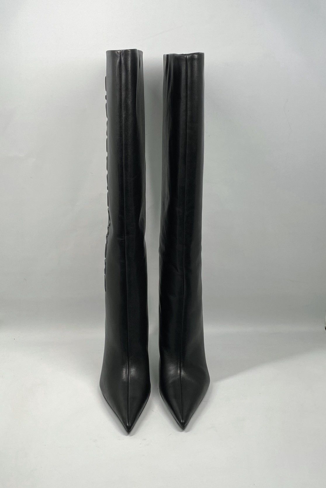 Alexander Wang Alexander Wang leather heeled knee-high boots size 36.5 Size US 6.5 / IT 36.5 - 3 Thumbnail
