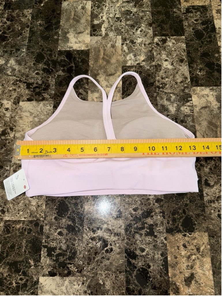Lululemon LULULEMON FLOW Y WRAP FRONT HIGH NECK BRA PINK SIZE 8 NWT Size ONE SIZE - 7 Thumbnail