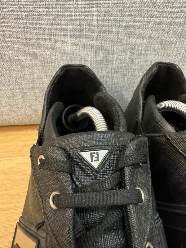 Fendi Fendi Roma Black Coated Canvas Monogram Low Sneakers 11 45 Size US 12 / EU 45 - 9 Thumbnail