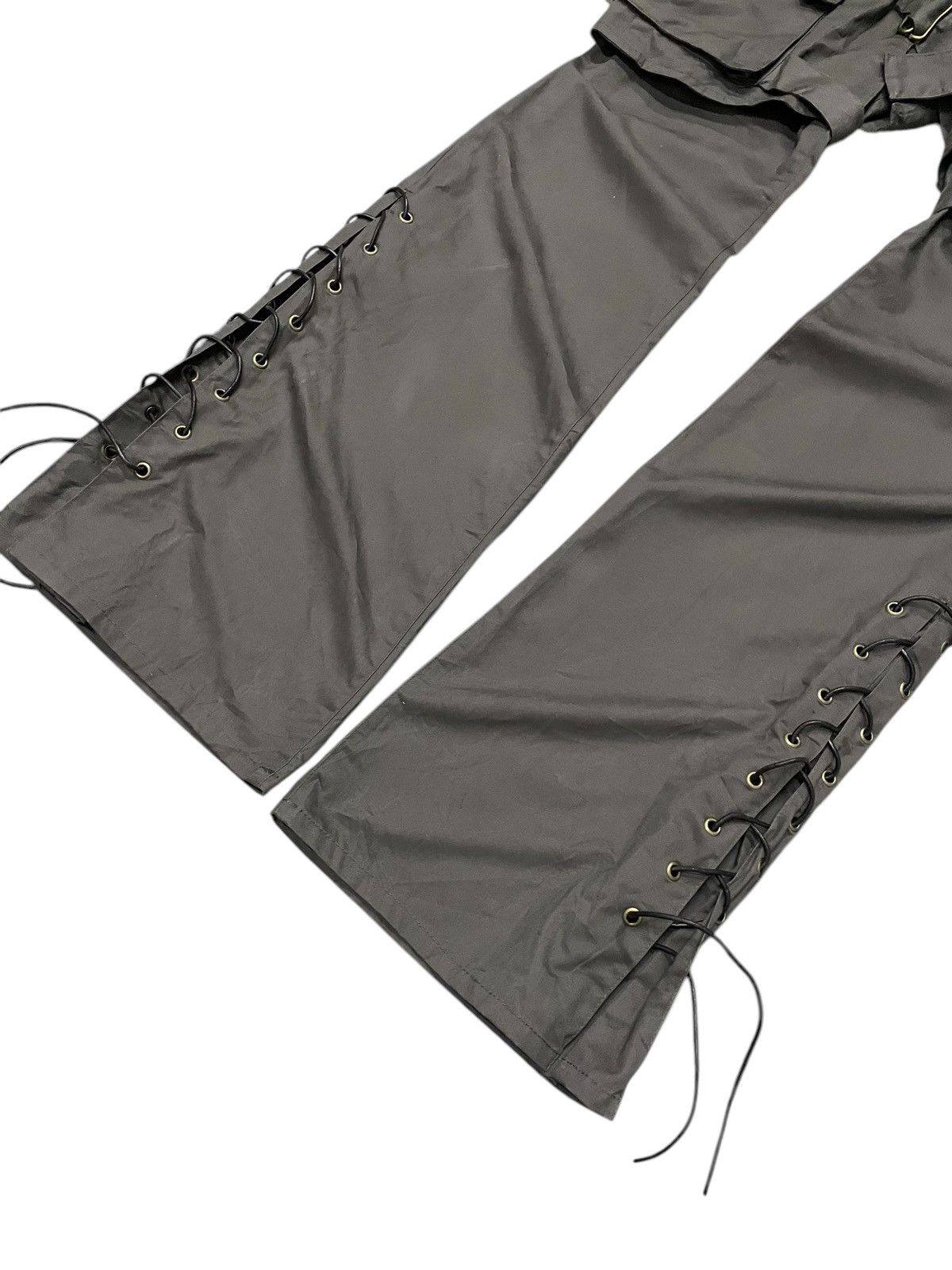 If Six Was Nine × Tornado Mart × semanticdesign NWT Semantic Design Laces Up Detachable Flare Pants Size US 32 / EU 48 - 6 Thumbnail