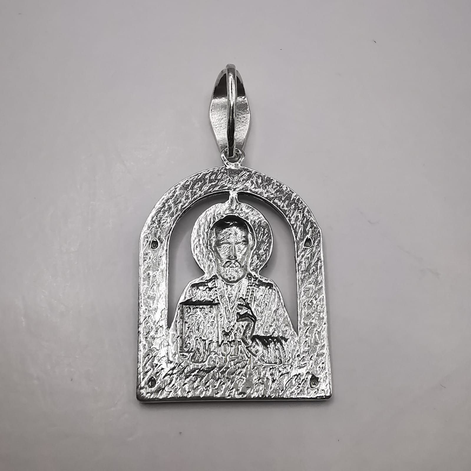 Sterling Silver Vintage pendant"St. Nicholas 925 silver 9,02g Size ONE SIZE - 6 Thumbnail