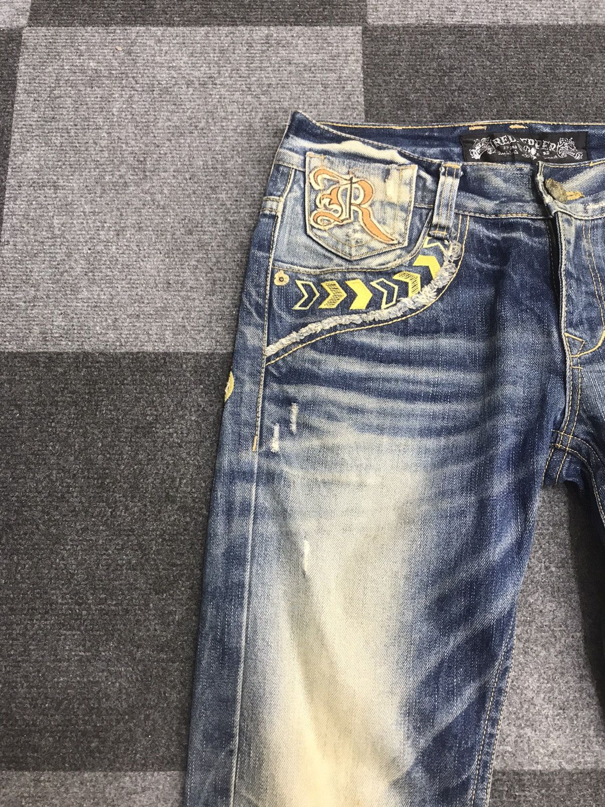 Japanese Brand Flare 🔥REDPEPPER Distressed Low Rise Jeans Size US 31 - 6 Thumbnail