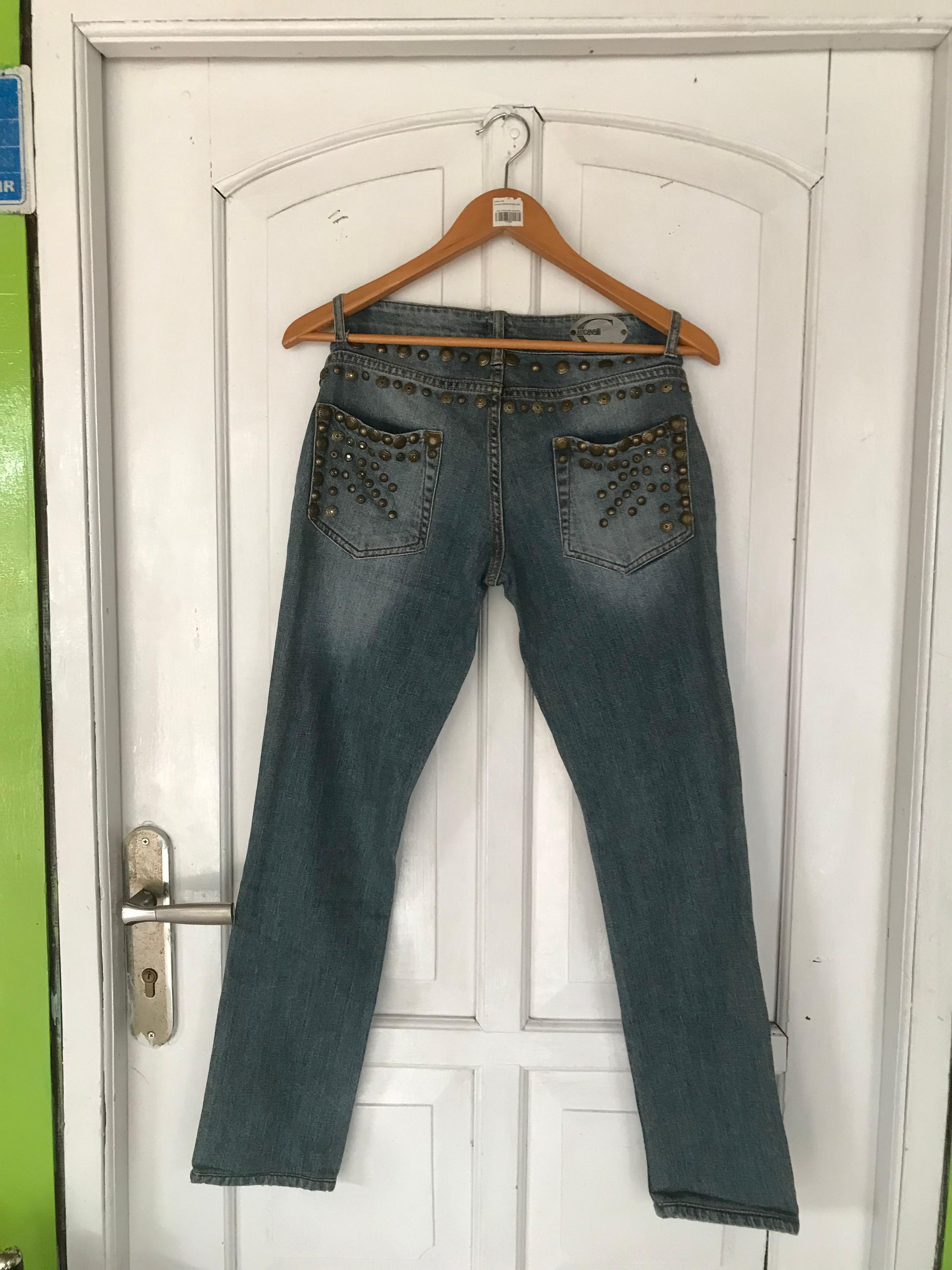 Roberto Cavalli Roberto Cavalli Studded Denim Pants Size US 29 - 4 Thumbnail