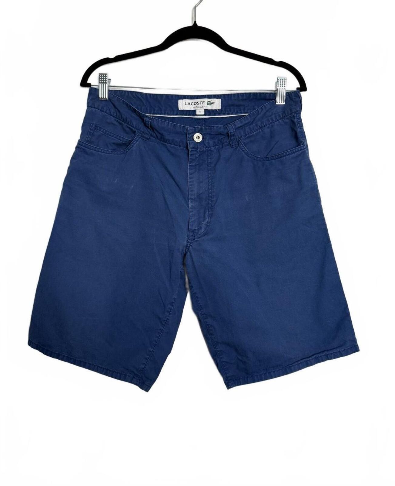 Lacoste Lacoste Regular Fit Blue Shorts Size 32 Size US 32 / EU 48 - 1 Thumbnail