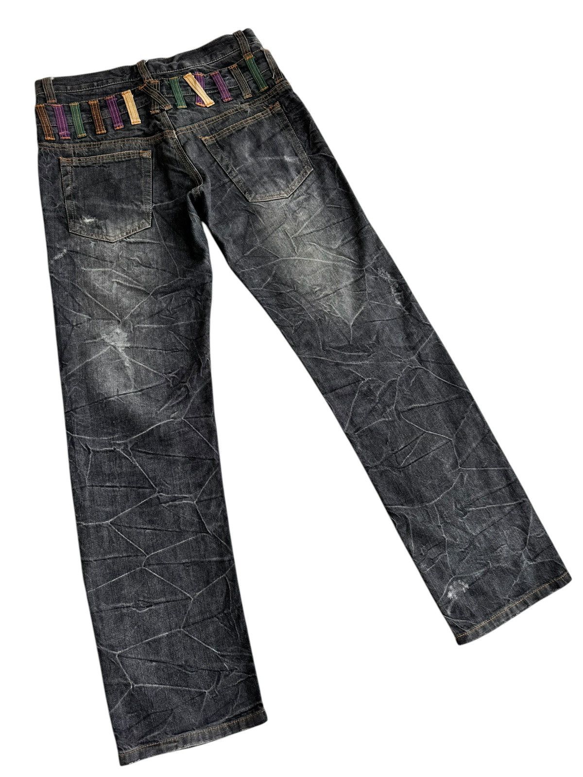 Japanese Brand × Le Grande Bleu (L.G.B.) 🔥Japanese Brand Nylaus Double Waist Distressed Jeans Size US 32 / EU 48 - 7 Thumbnail