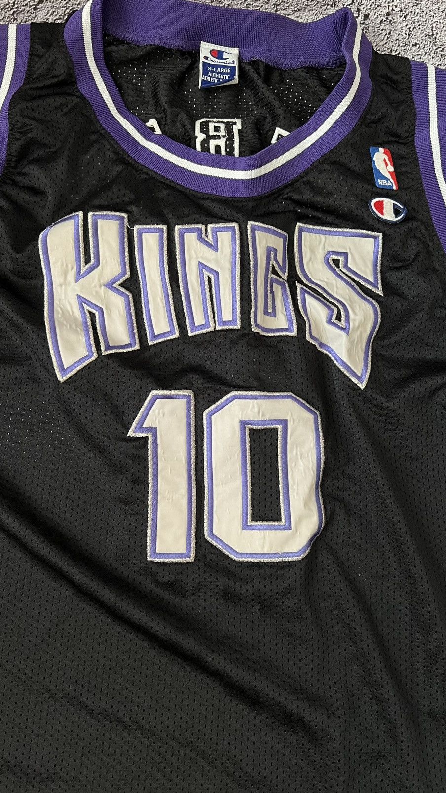 Champion × NBA × Vintage VTG 90’s Sacramento Kings NBA Mike Bibby champion jersey Size US XL / EU 56 / 4 - 2 Thumbnail