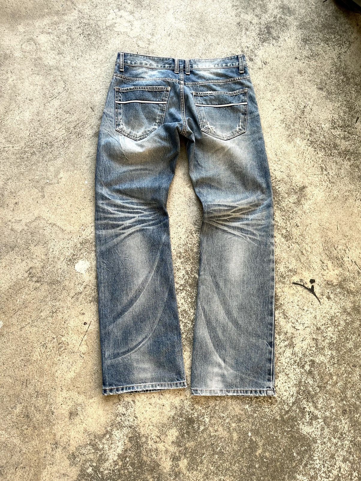 If Six Was Nine × Japanese Brand 💥Y2K Exotic Distressed denim // Improves jeans Size US 34 / EU 50 - 2 Thumbnail