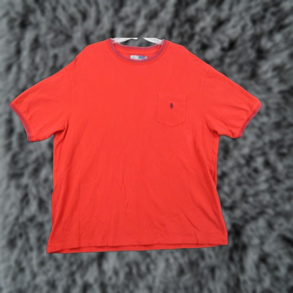 Polo Ralph Lauren Polo Ralph Lauren Shirt 2XLT Men Red Short Sleeve Pony Logo Pocket Size US XXL / EU 58 / 5 - 1 Thumbnail