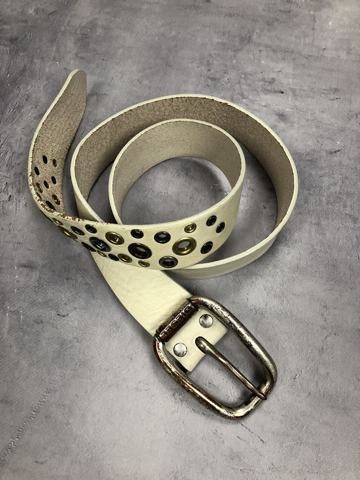 Diesel Diesel Leather Beige Belt Size ONE SIZE - 2 Thumbnail