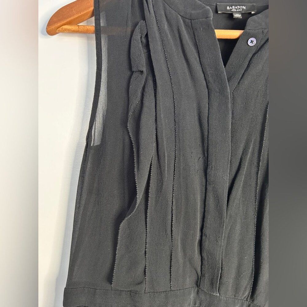 Aritzia Babaton 100% Silk Sleeveless Benedict Dress in Black Size X Size XS / US 0-2 / IT 36-38 - 5 Thumbnail