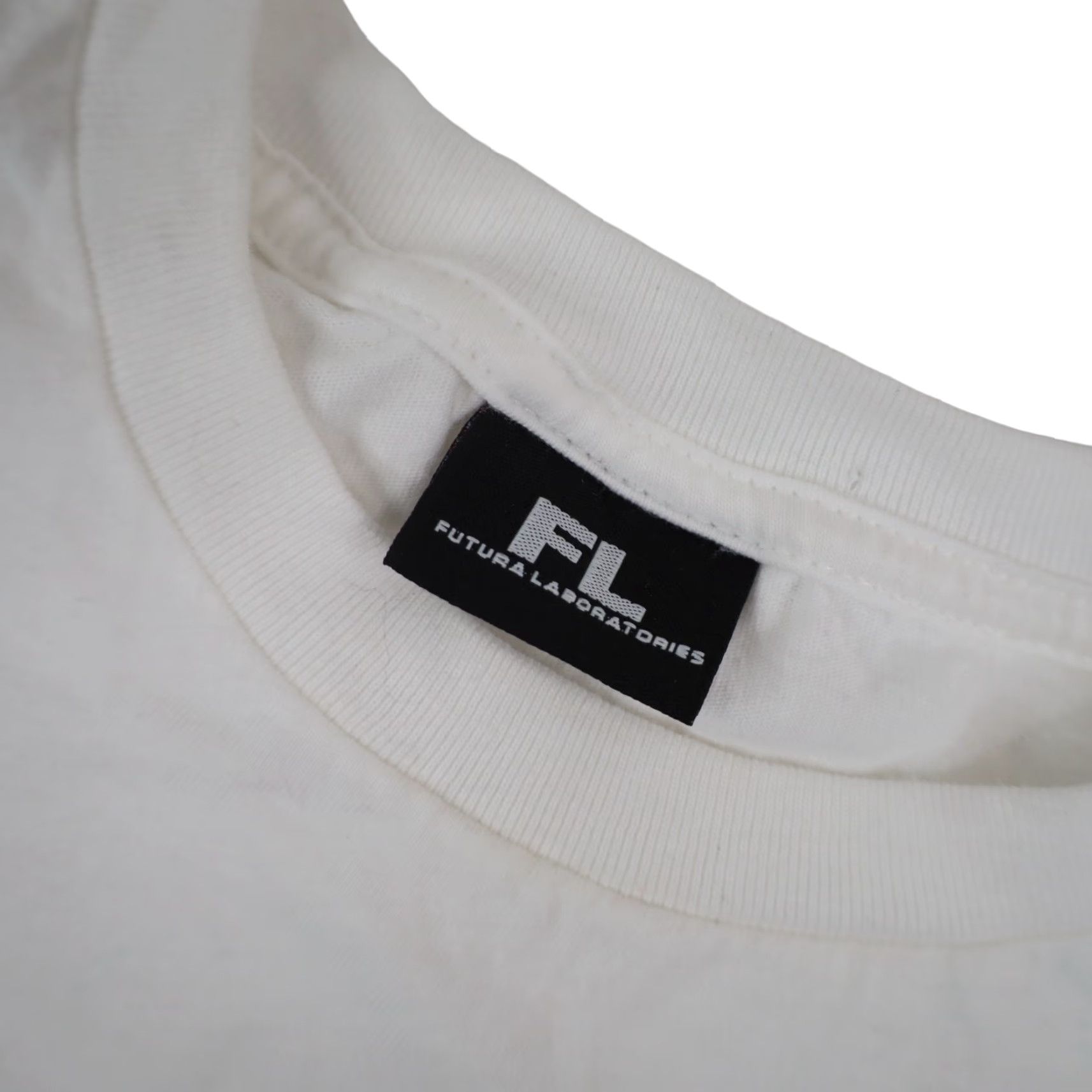 Vintage Futura Laboratories FL-001 Mens Small Graphic T Shirt White Size US S / EU 44-46 / 1 - 5 Thumbnail