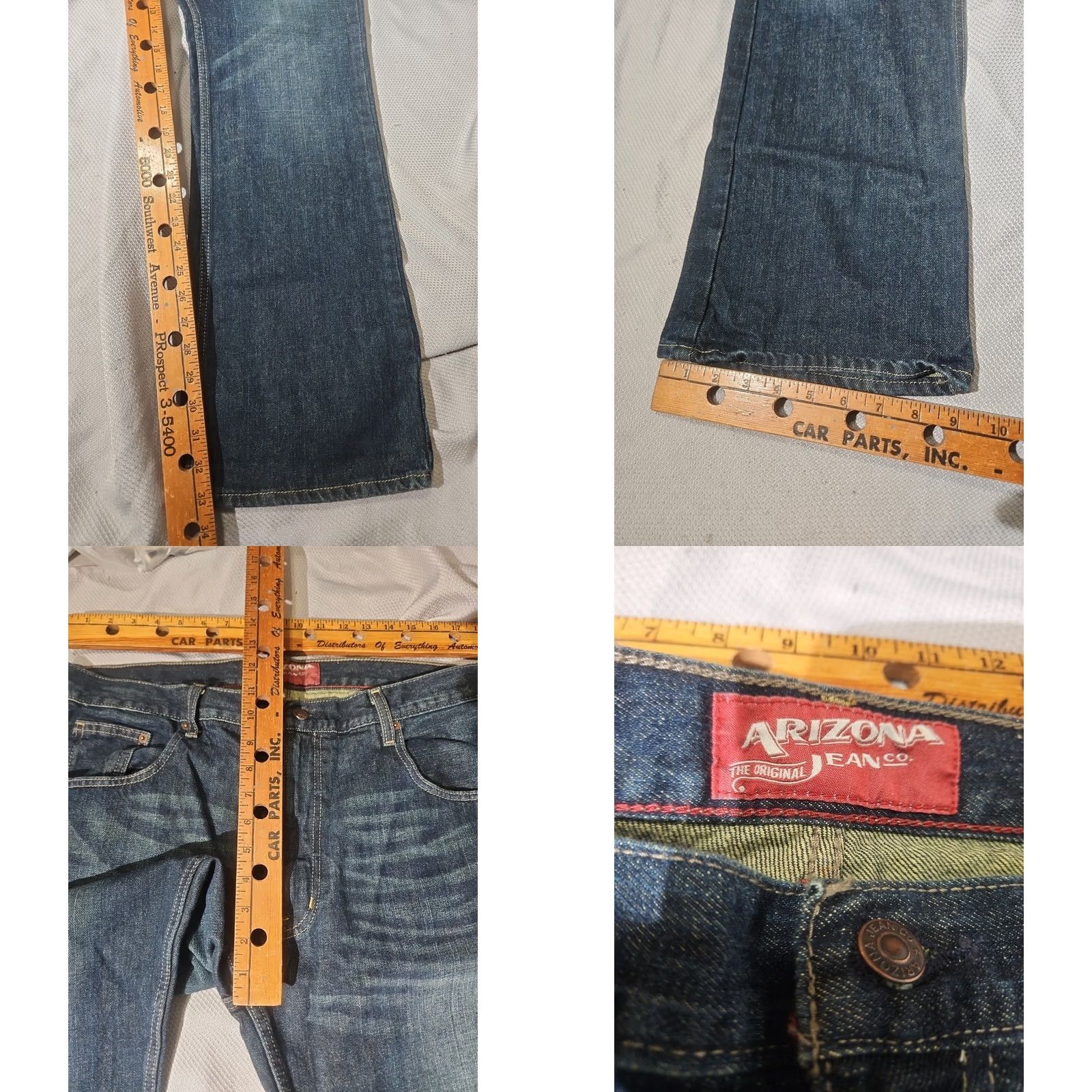Vintage VINTAGE Arizona Jean Co Pants Mens 36x34 Blue Original Bootcut Denim Jeans Whisker Y2k Size US 36 / EU 52 - 8 Thumbnail