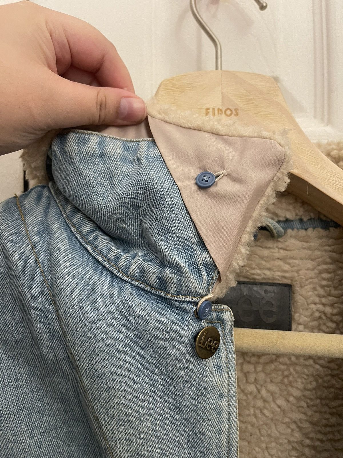 Lee × Vintage 2000’s Lee Denim Jacket with Shearling Size US XXL / EU 58 / 5 - 4 Thumbnail