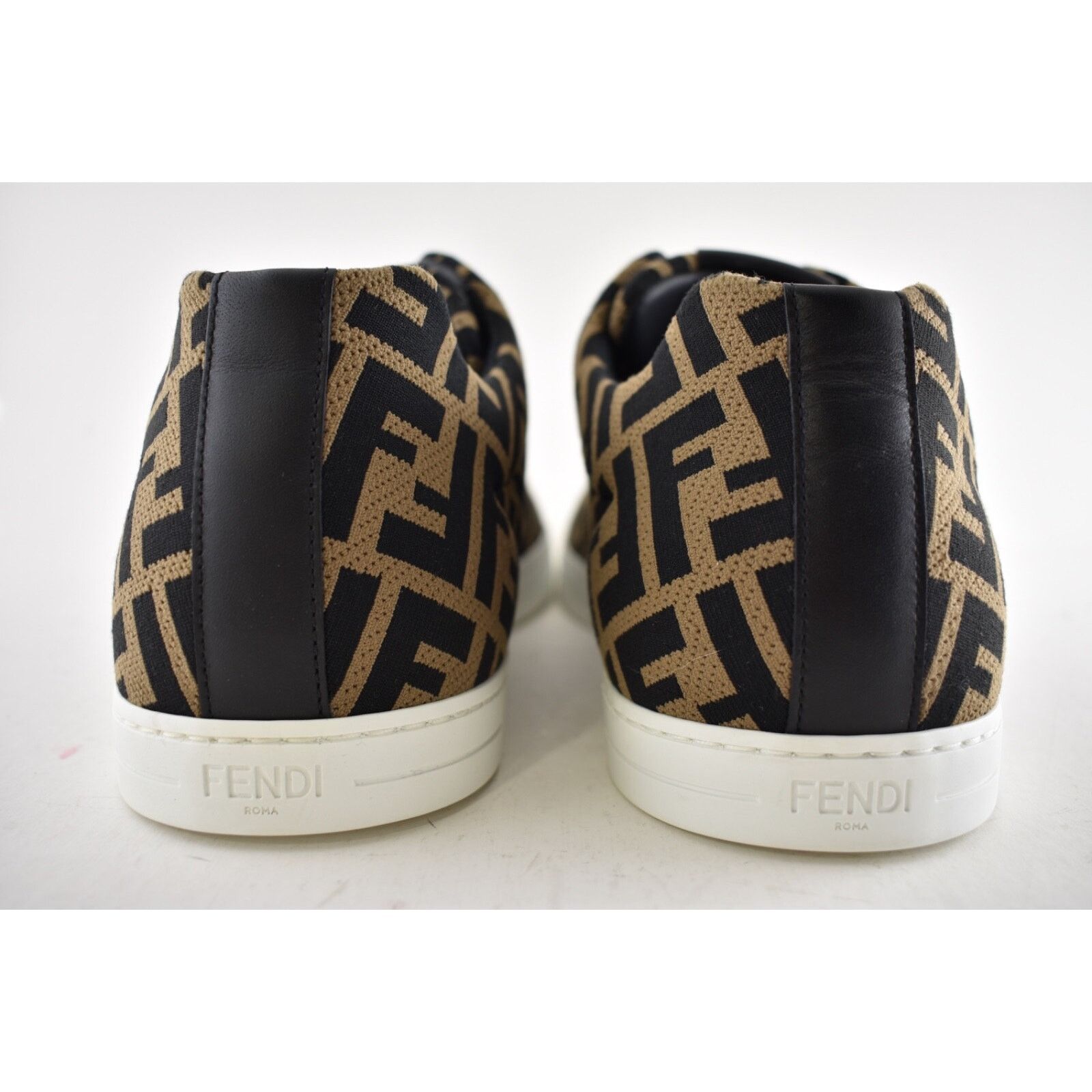 Fendi Fendi Forever Allover Logo Monogram Tabacco Brown Black Size US 13 / EU 46 - 13 Thumbnail
