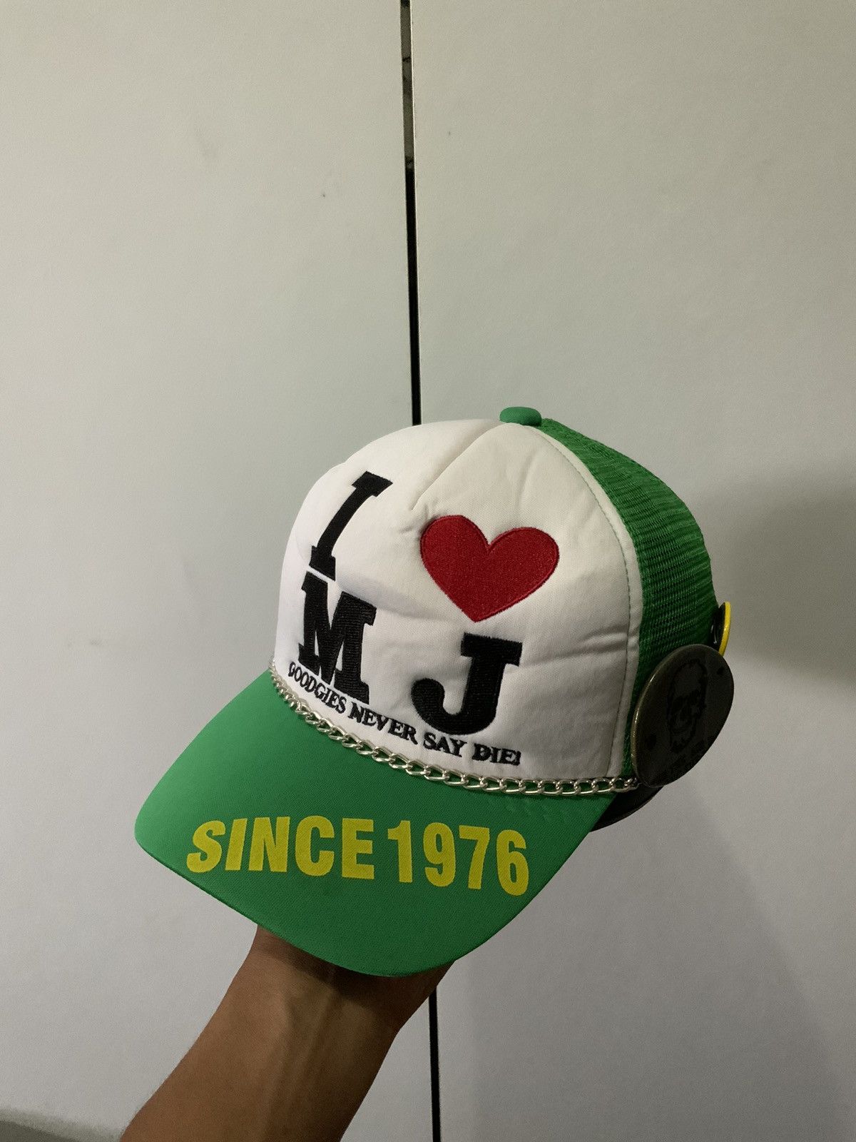 If Six Was Nine I LOVE MJ Goodgies Never Say Die Trucker Hat Size ONE SIZE - 1 Thumbnail