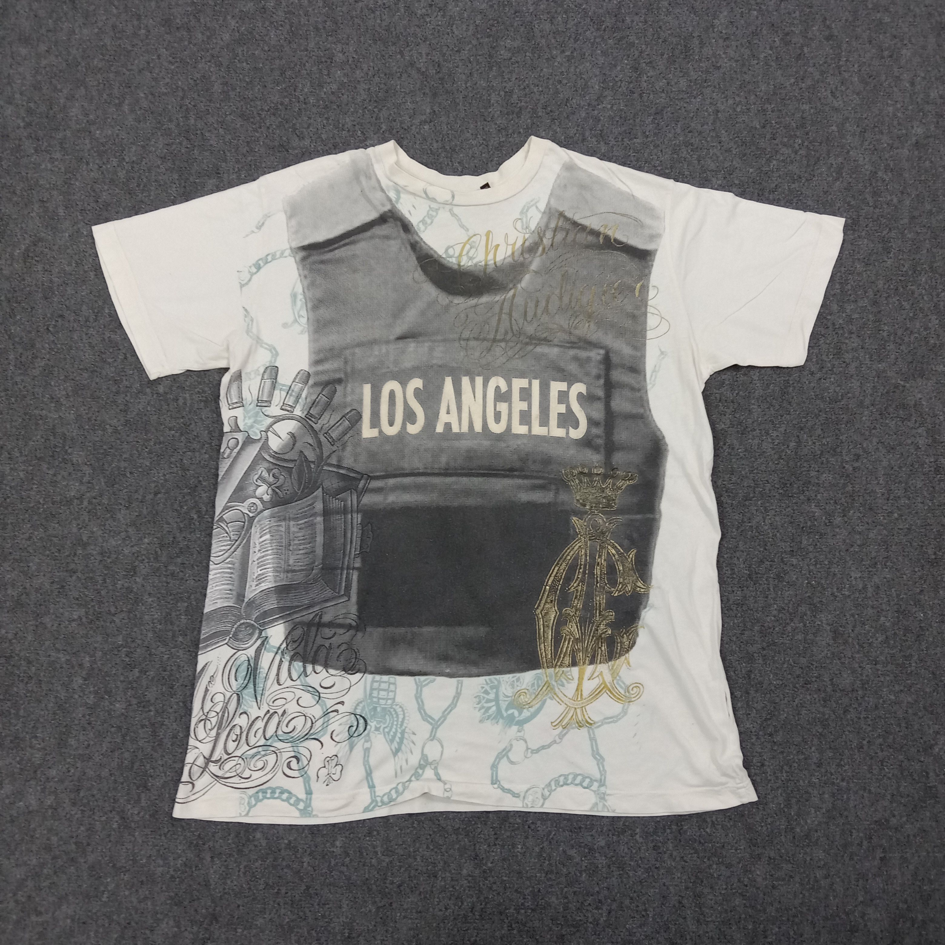 Christian Audigier Christian Audigier Los Angeles American Tshirt C267N4 Size US L / EU 52-54 / 3 - 1 Thumbnail