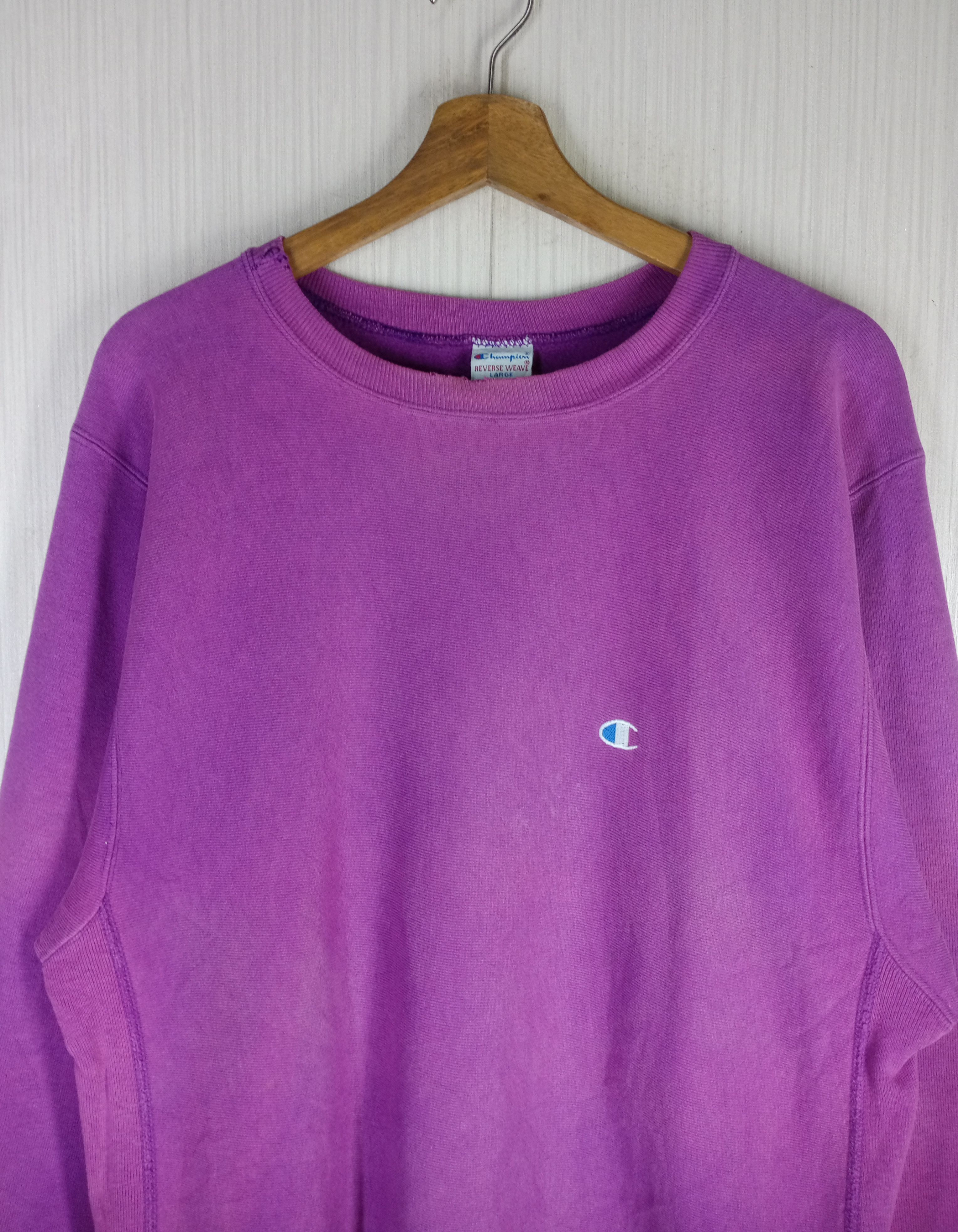 Champion Vintage Distressed 80s Champion Reverse Weave Sweatshirt Size US L / EU 52-54 / 3 - 3 Thumbnail