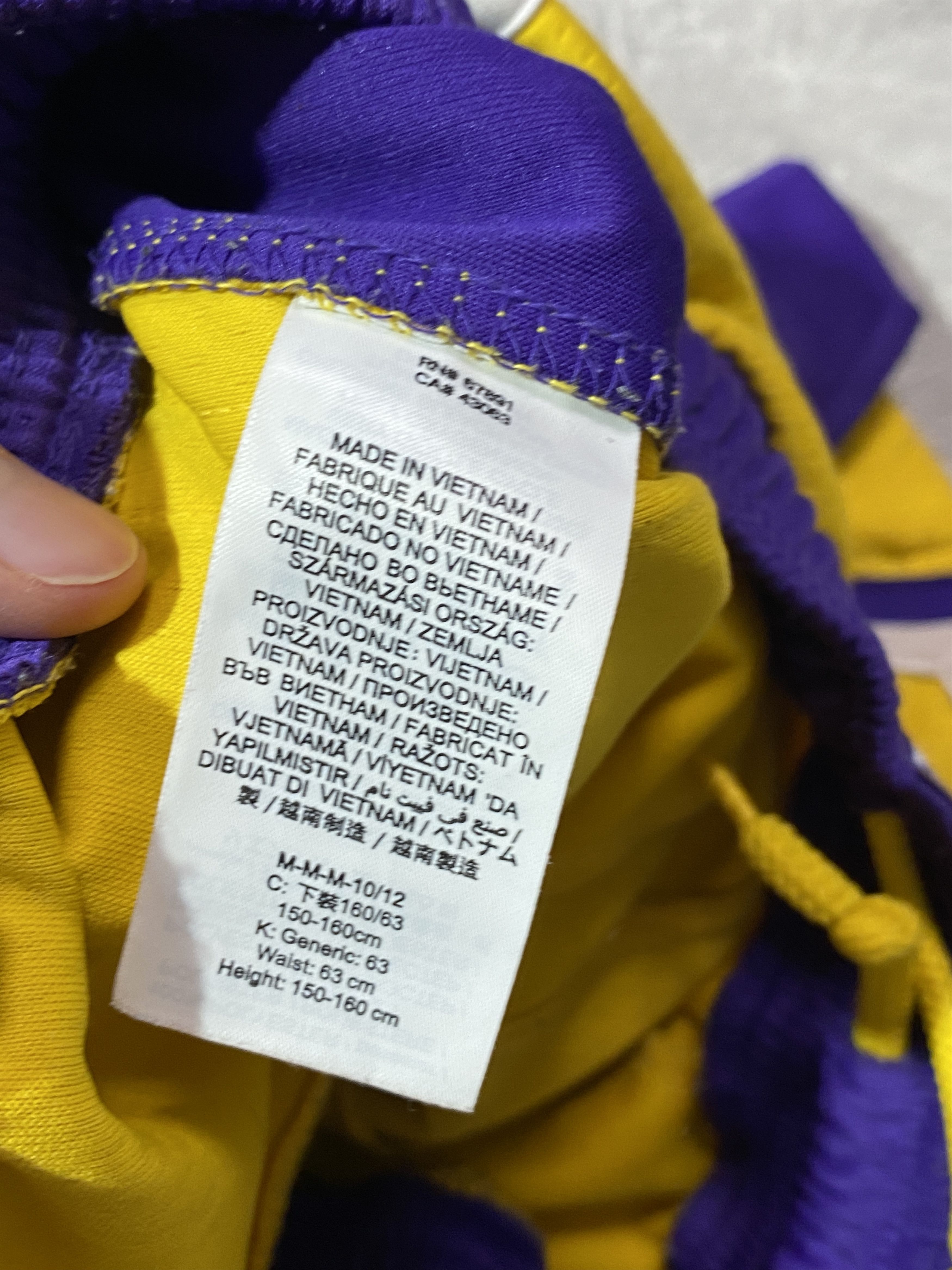 Nike Nike x L.A Lakers NBA Basketball Shorts Size US 32 / EU 48 - 11 Thumbnail
