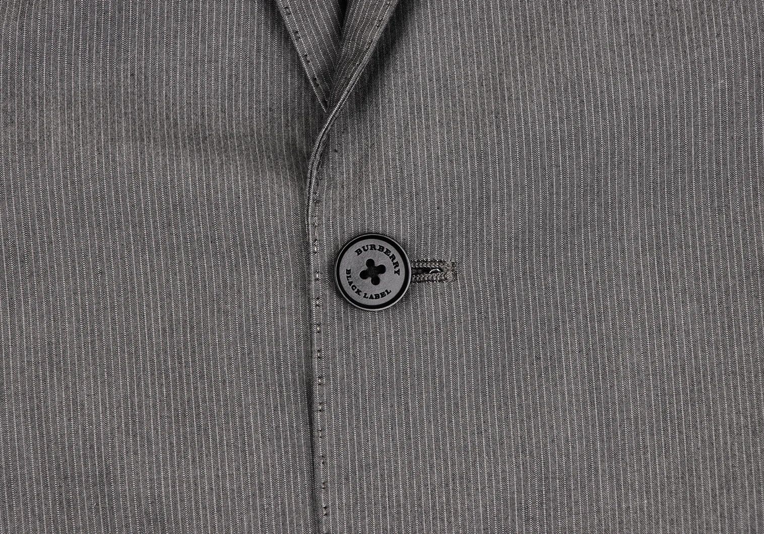 Burberry Gray Check Stripe Jacket in Size M Size US M / EU 48-50 / 2 - 4 Thumbnail