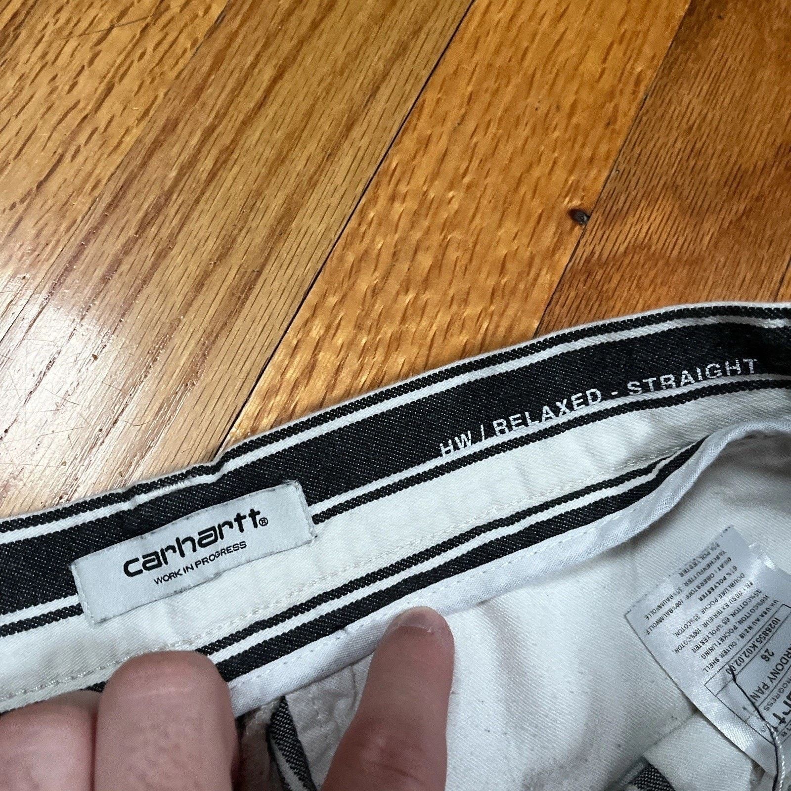 Carhartt Wip Carhartt WIP Cardony Pant Womens Black White Striped 26x27 Size 26" / US 2 / IT 38 - 4 Thumbnail