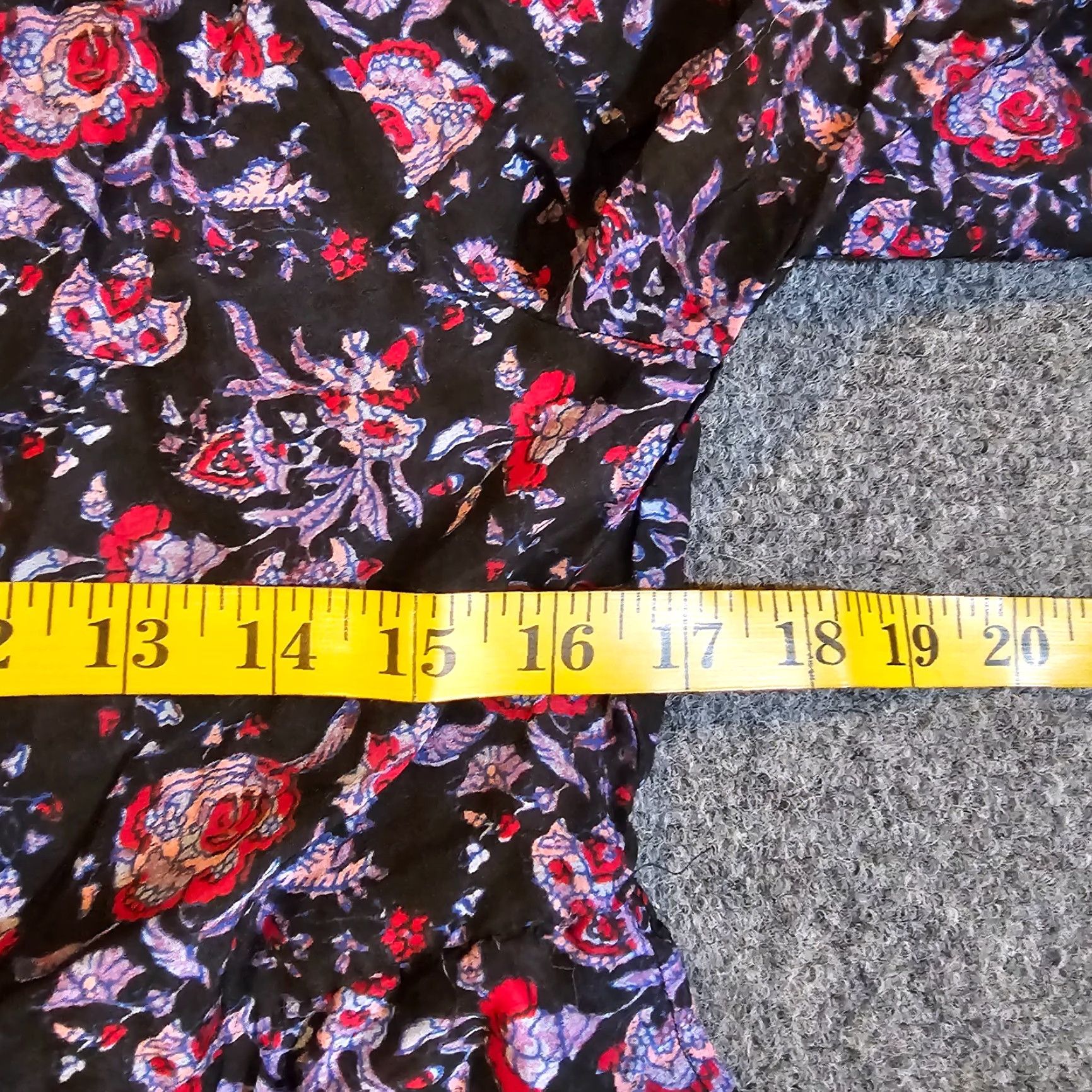 Xirena Xirena Dress Womens XS Black Red Floral Silk Long Sleeve Boho A-Line Casual Dress Size XS / US 0-2 / IT 36-38 - 6 Thumbnail