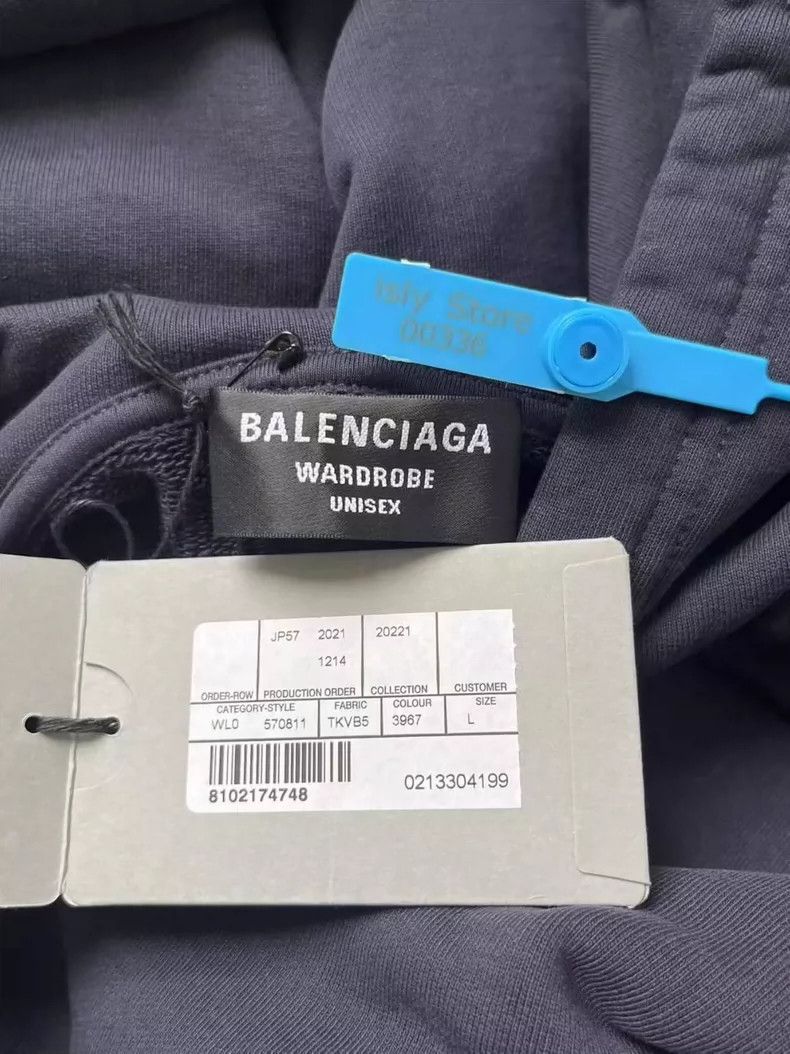 Balenciaga Balenciaga Letter print hooded pullover straight-leg long- Size US M / EU 48-50 / 2 - 4 Thumbnail