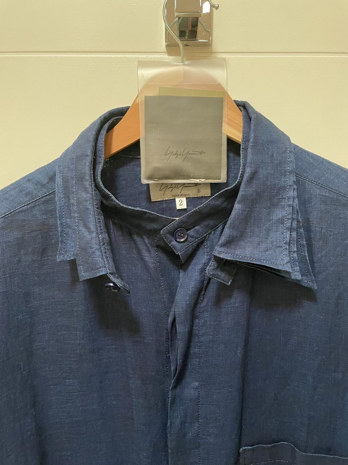 Yohji Yamamoto Yohji Yamamoto Pour Homme S/S 23 Spare Collar Long Shirt Size US L / EU 52-54 / 3 - 4 Thumbnail