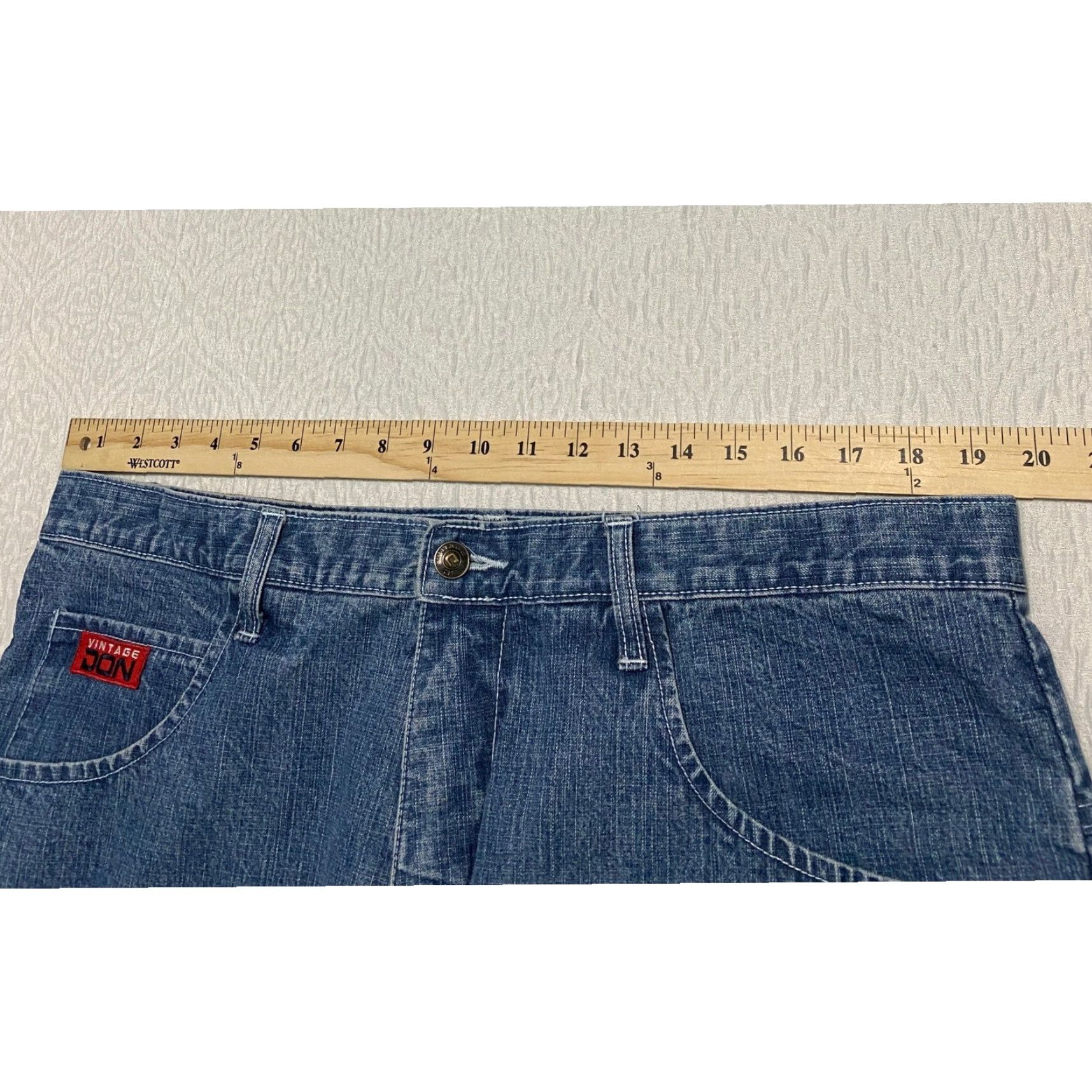 Denime VINTAGE DON Jeans 40 Mens Denim Blue Baggy Wide-Leg 90s Y2K Skater Jeans Mens Size US 40 / EU 56 - 6 Thumbnail