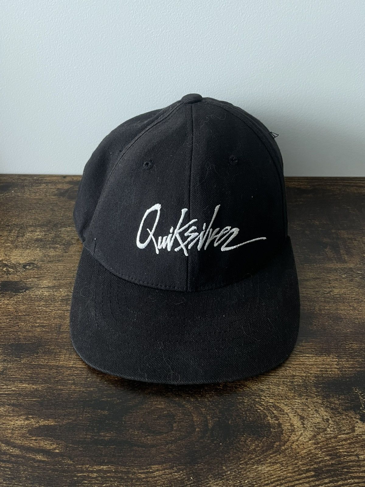 Quiksilver Vintage Quiksilver 00’s FlexFit Y2K Surf Hat Cap Black RARE Size ONE SIZE - 1 Thumbnail