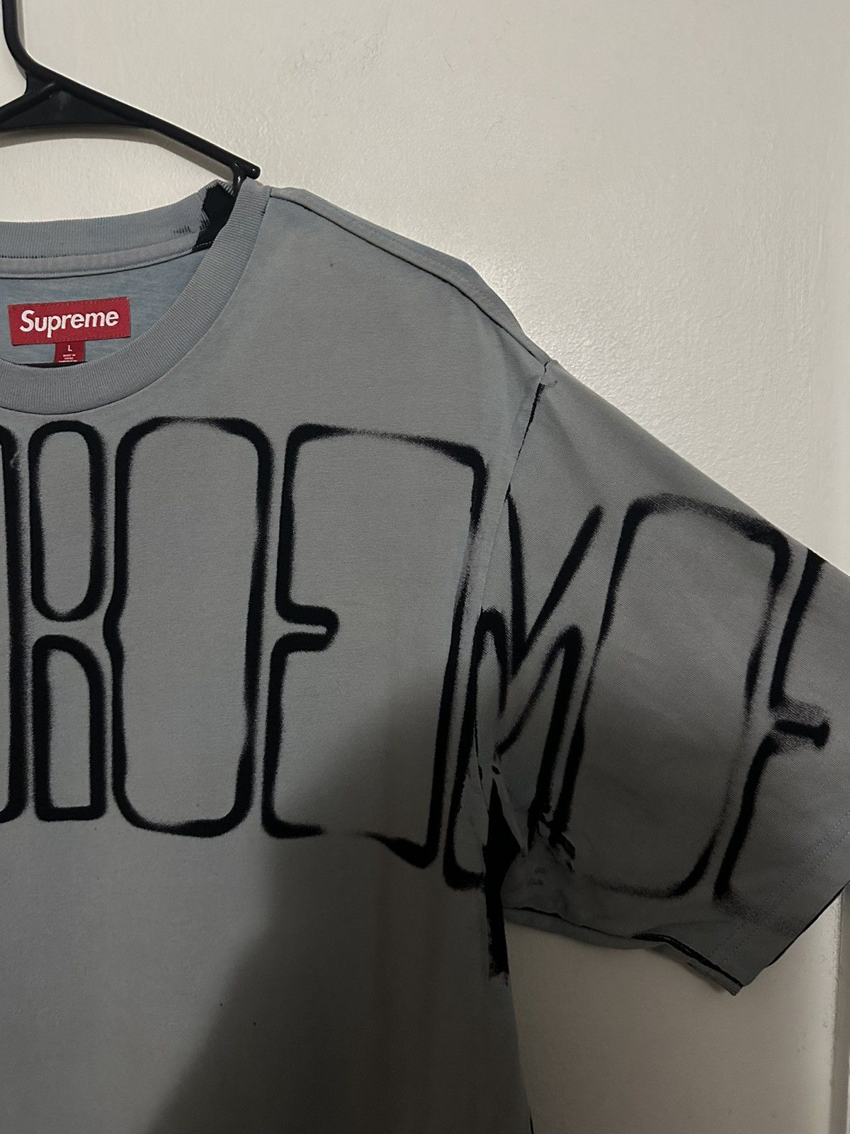 Supreme Supreme Overprint Knockout S/S Top Tee Size US L / EU 52-54 / 3 - 4 Thumbnail