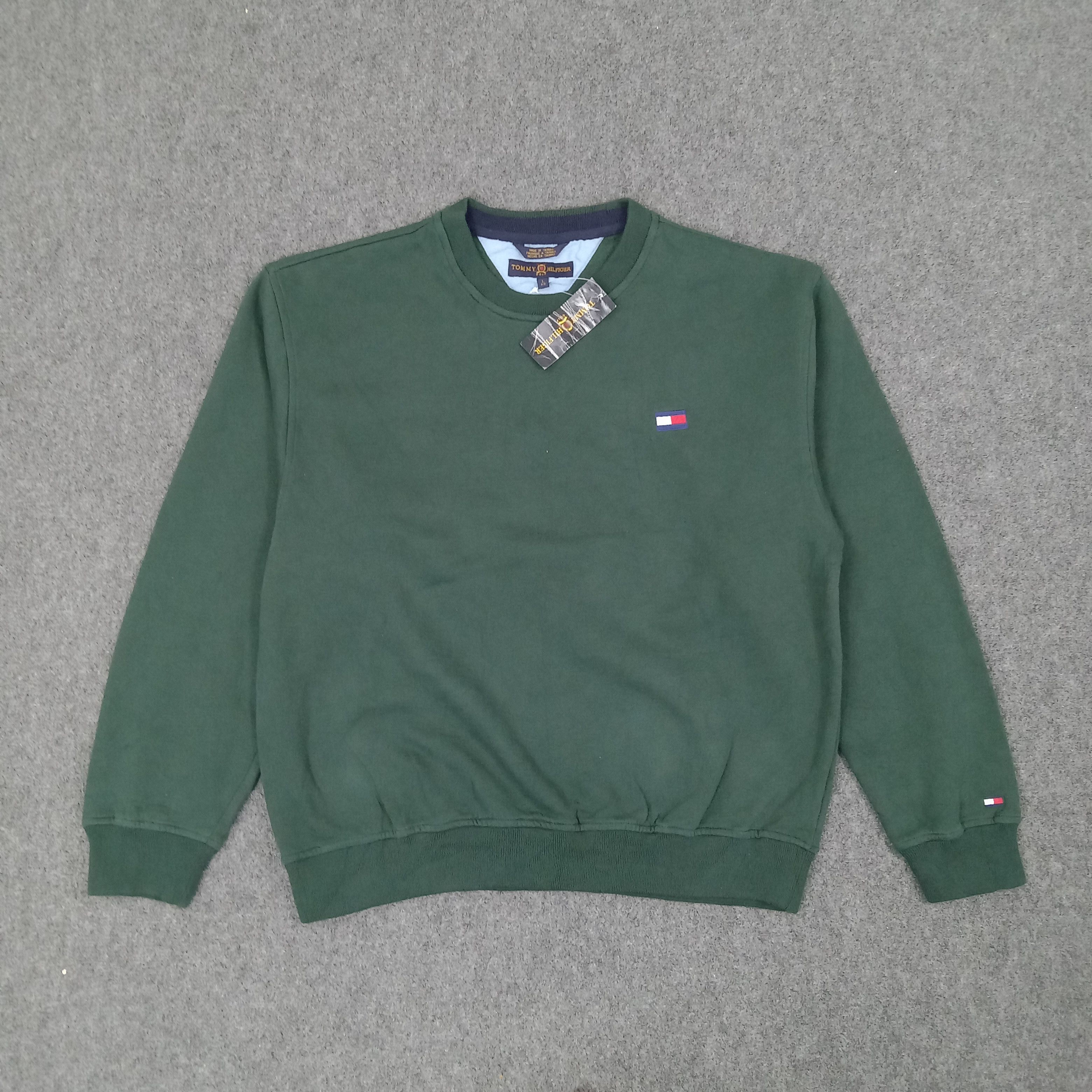 Tommy Hilfiger × Vintage TOMMY HILFIGER American Streetwear Sweatshirts Size US L / EU 52-54 / 3 - 1 Thumbnail