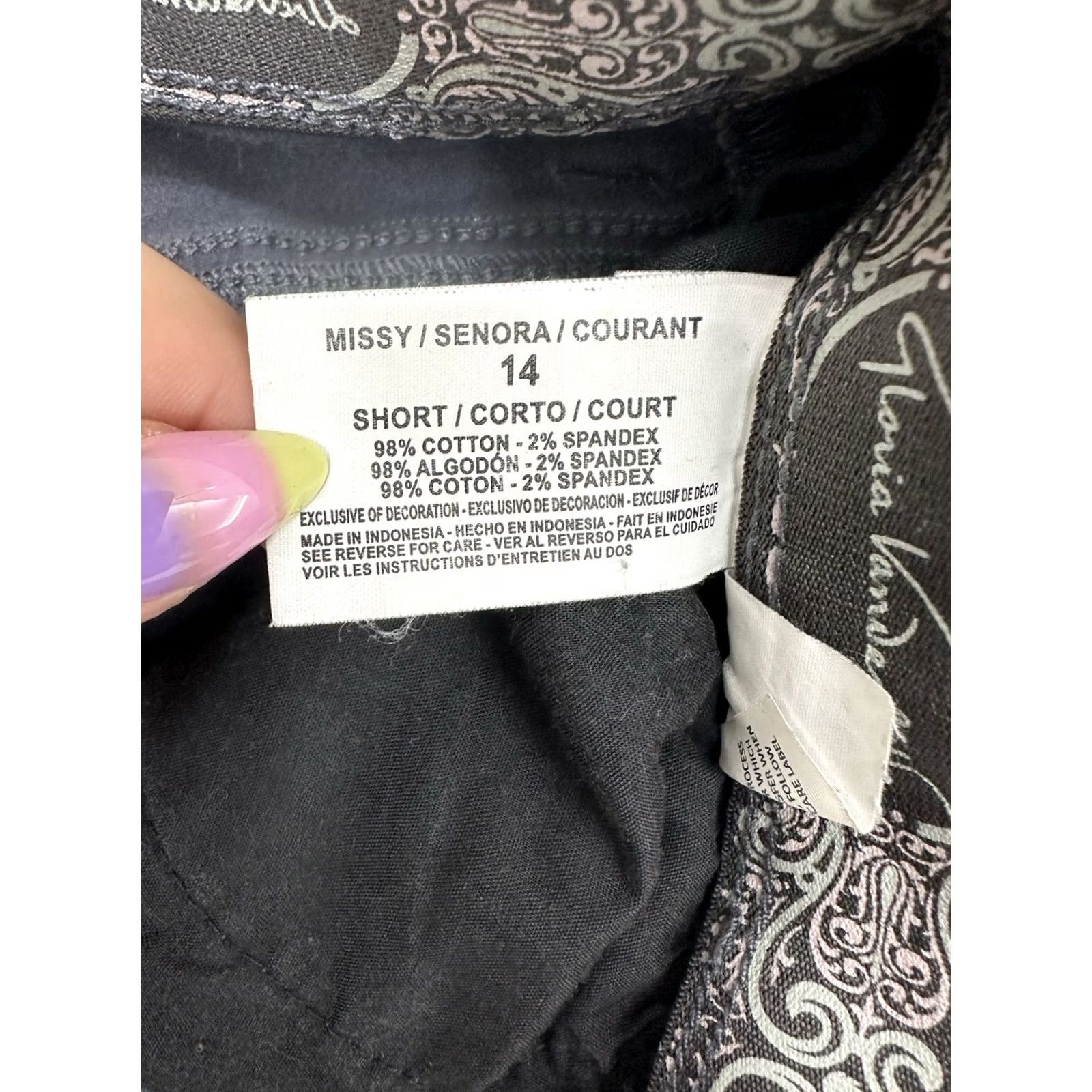 Gloria Vanderbilt Gloria Vanderbilt Womens Jeans Size 14 Denim Kahki Dress Pants Blue Stretch Regular Straight Pocket Zipper Button 27.5in Inseam Womens Size 36" / US 14 / IT 50 - 4 Thumbnail