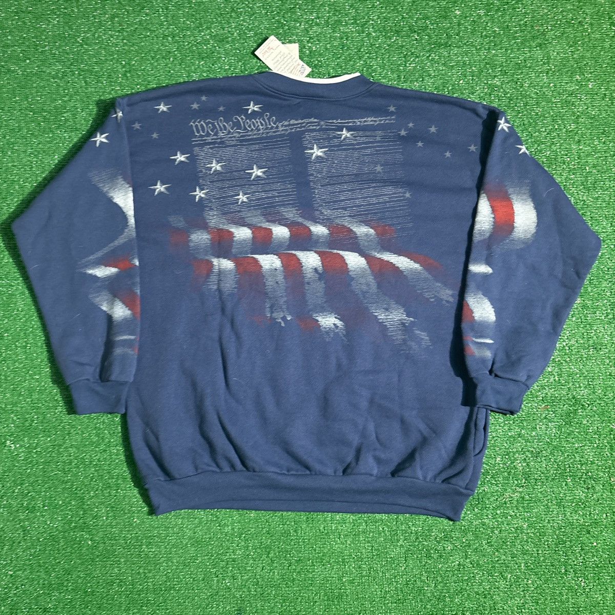 Vintage Vintage America All Over Print Navy Sweatshirt Size XXL Size US XXL / EU 58 / 5 - 4 Thumbnail