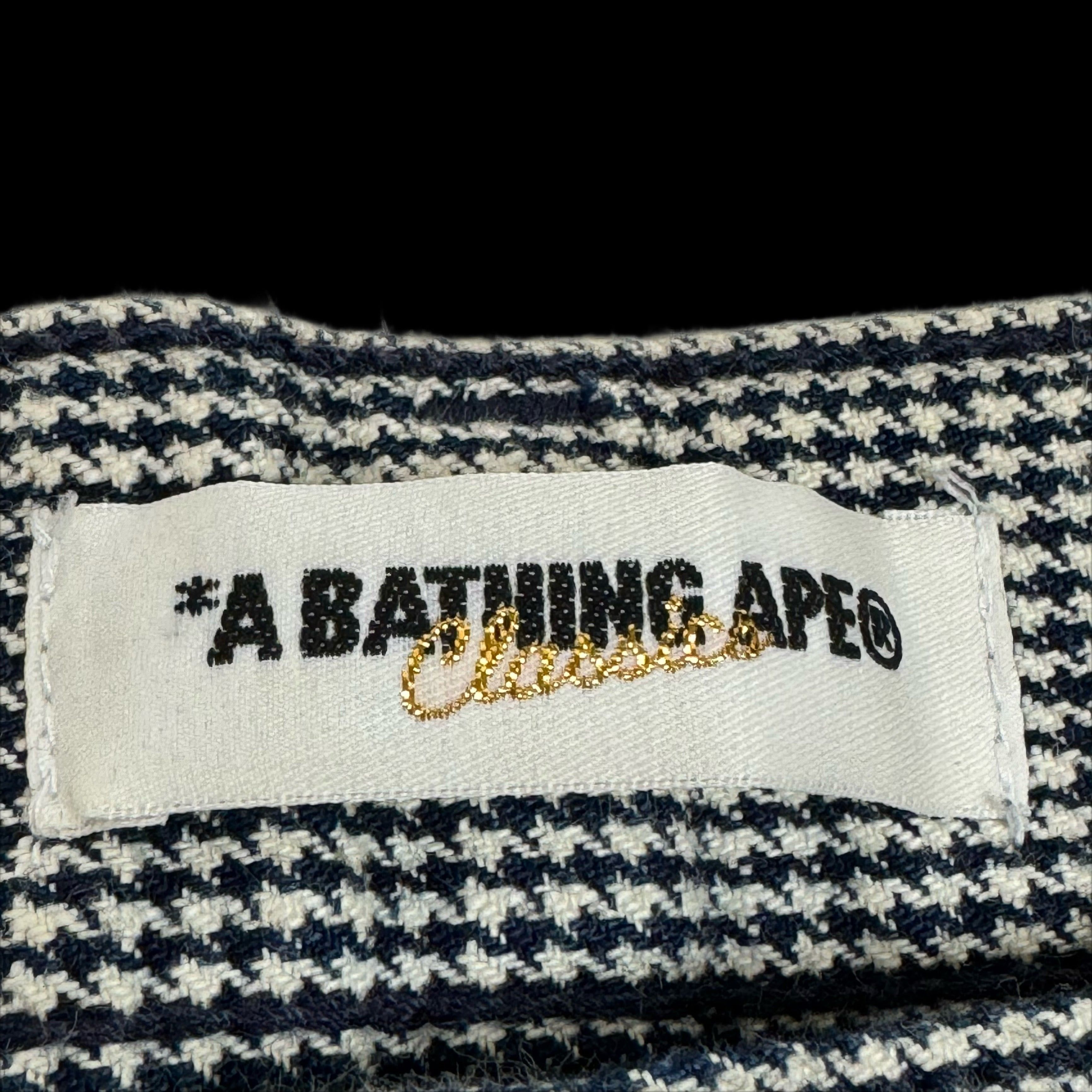 Bape 2000s bape houndstooth pants sta logo nigo rare japan Size US 34 / EU 50 - 3 Thumbnail