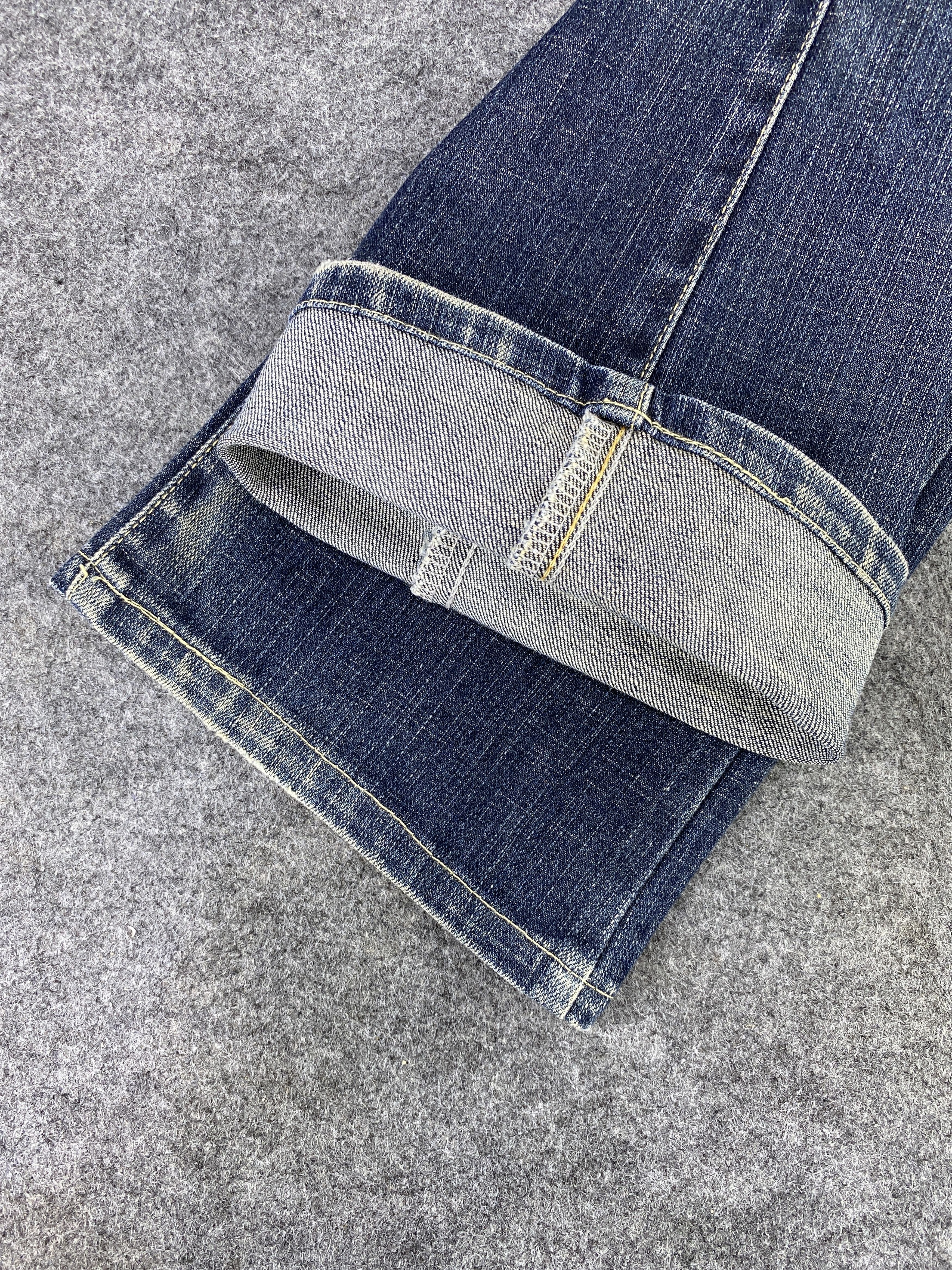 Edwin Vintage Edwin Distressed Wash Flare Jeans - J1076 Size 26" / US 2 / IT 38 - 18 Thumbnail